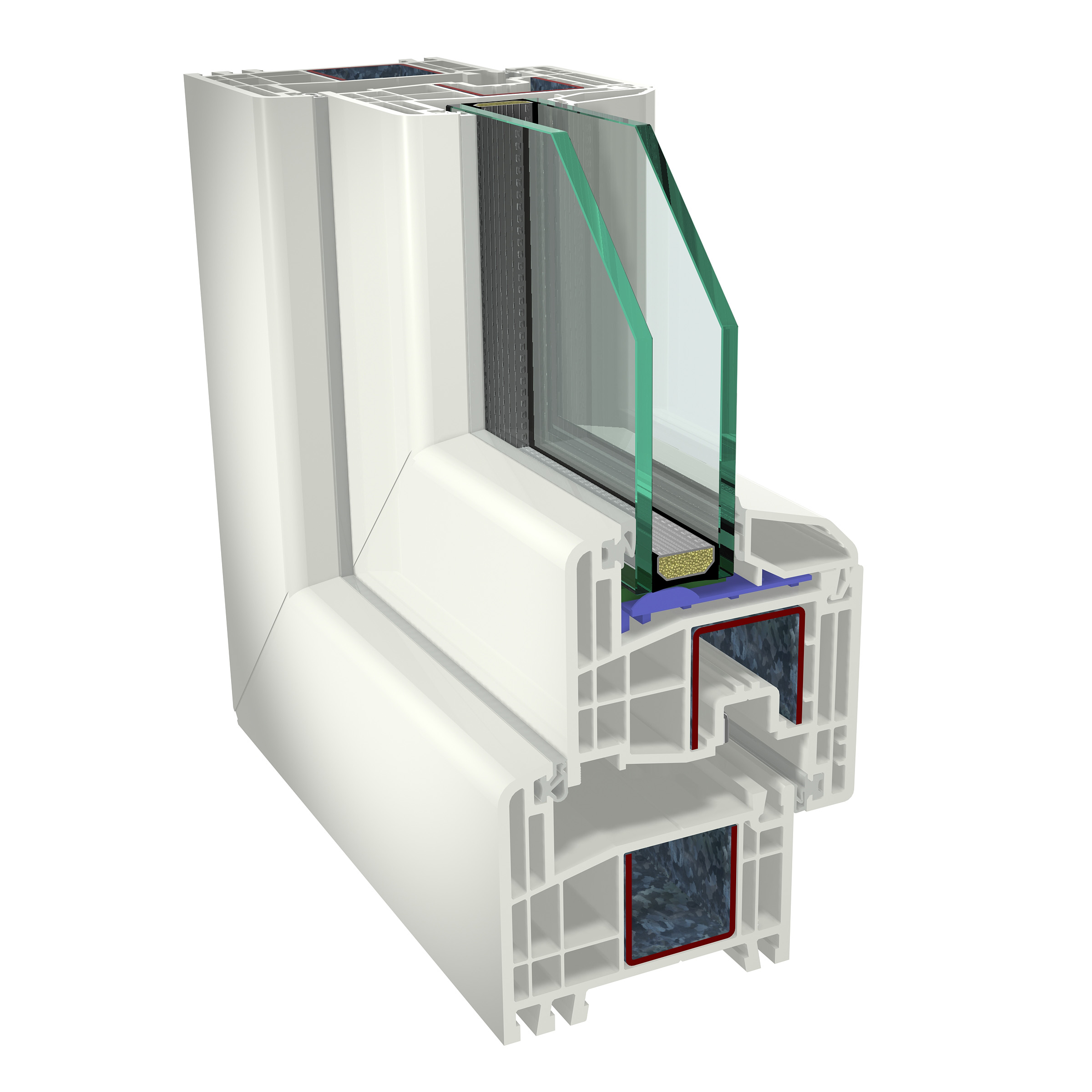 Plastové okno GEALAN S 8000 IQ - dvojsklo 