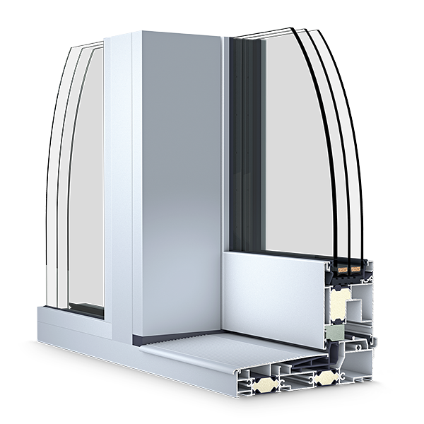 Hliníkové zdvižně-posuvné dveře